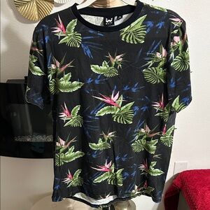 Tropical Paradise Black Tee